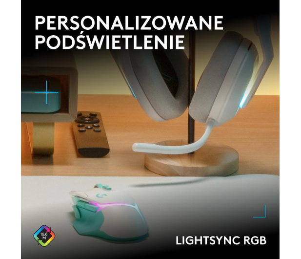 Logitech G502 X PLUS miętowy - 1598607 - zdjęcie 9