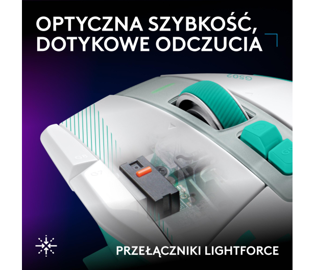 Logitech G502 X PLUS miętowy - 1598607 - zdjęcie 10
