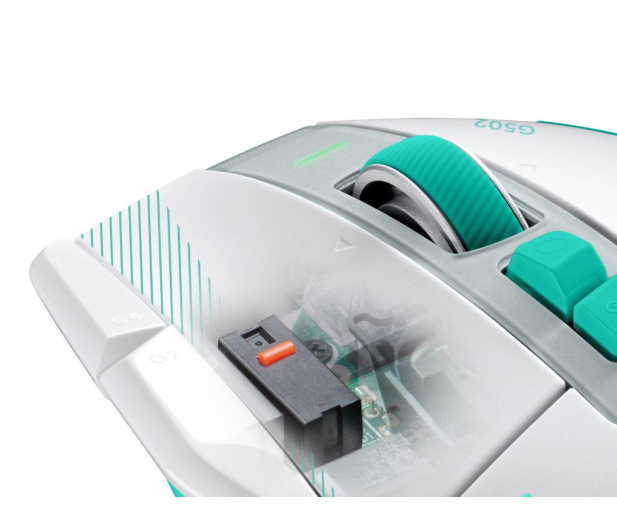Logitech G502 X PLUS miętowy - 1598607 - zdjęcie 16