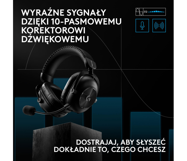 Logitech G PRO X3 Lightspeed czarny - 1598634 - zdjęcie 6