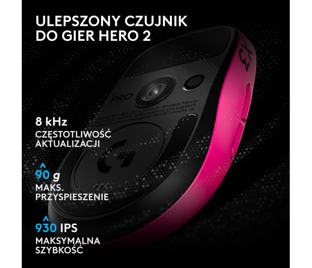 Logitech G PRO X3 Superstrike różowy - 1598608 - zdjęcie 8