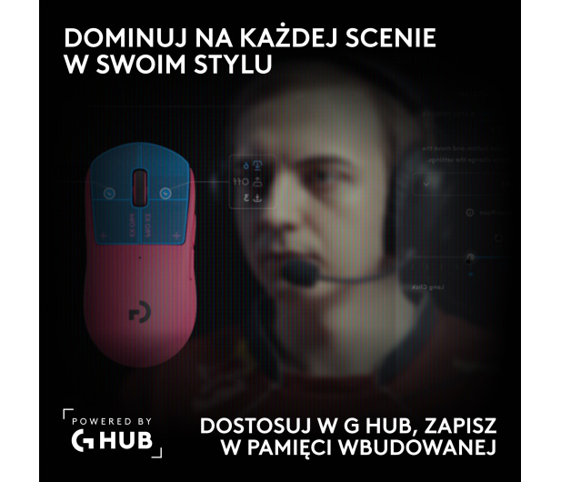 Logitech G PRO X3 Superstrike różowy - 1598608 - zdjęcie 10