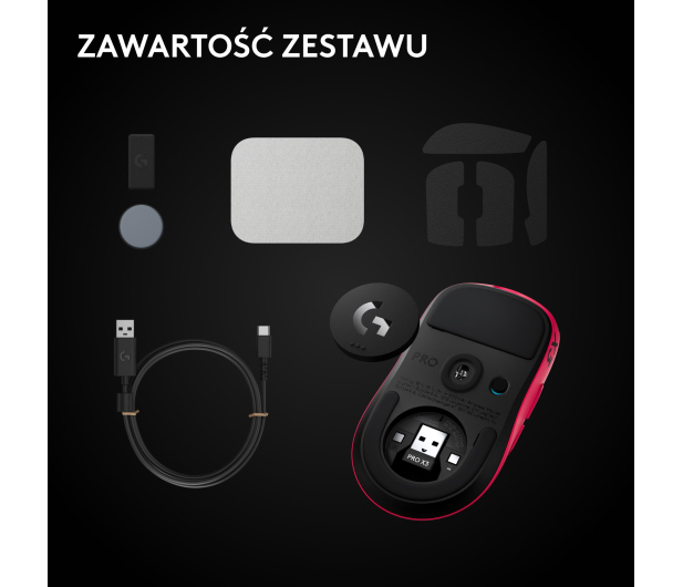 Logitech G PRO X3 Superstrike różowy - 1598608 - zdjęcie 11