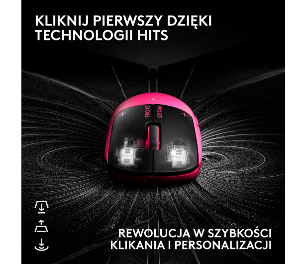 Logitech G PRO X3 Superstrike różowy - 1598608 - zdjęcie 3