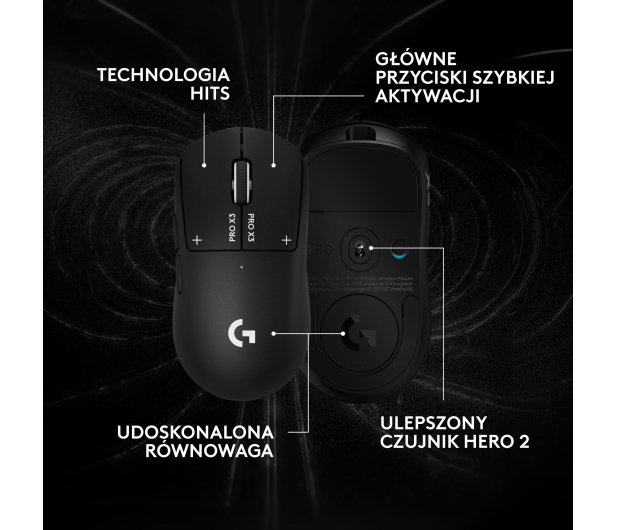 Logitech G PRO X3 Superstrike czarny - 1598610 - zdjęcie 2
