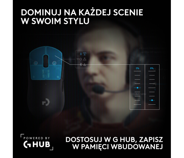 Logitech G PRO X3 Superstrike czarny - 1598610 - zdjęcie 10