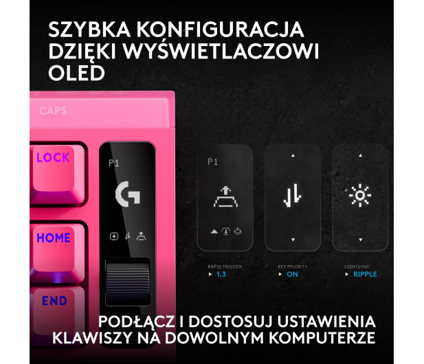 Logitech G PRO X2 TKL Rapid magenta - 1598665 - zdjęcie 5