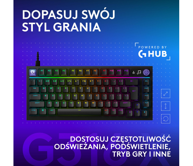 Logitech G316 X 75 czarny - 1598666 - zdjęcie 9