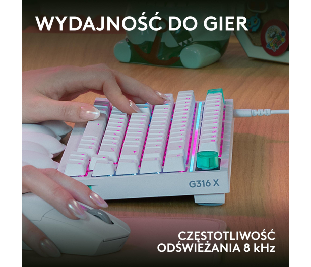 Logitech G316 X 75 biały - 1598706 - zdjęcie 3