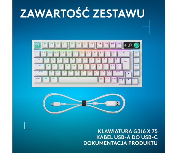 Logitech G316 X 75 biały - 1598706 - zdjęcie 11