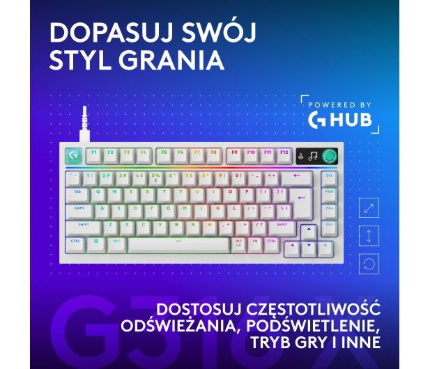 Logitech G316 X 75 biały - 1598706 - zdjęcie 9