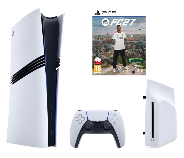 Sony PlayStation 5 Pro + PS5 Disc drive + EA Sports FC 27 - 1601704 - zdjęcie