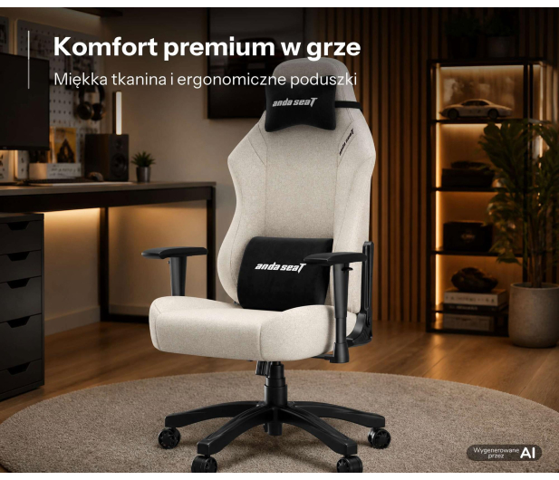 Anda Seat Luna L materiałowy beżowy - 1598038 - zdjęcie 5