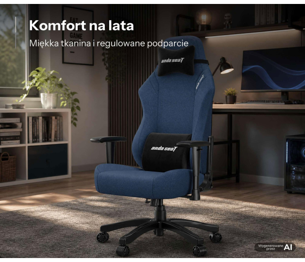 Anda Seat Luna L materiałowy granatowy - 1598041 - zdjęcie 6