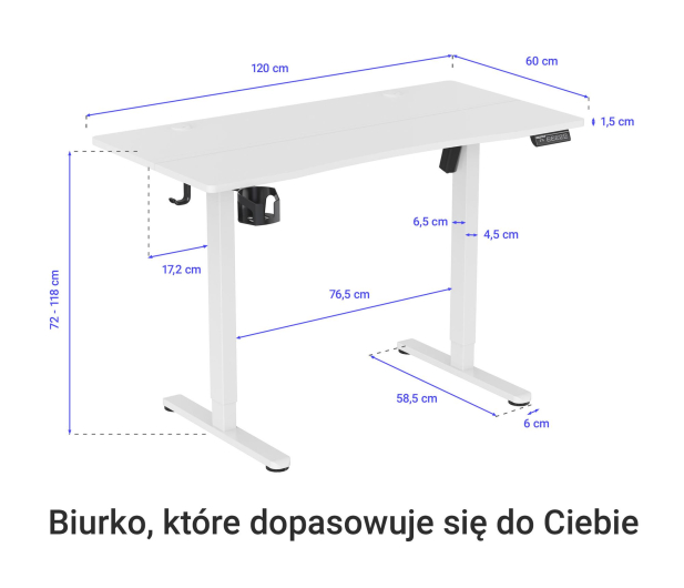 Silver Monkey ED-120 Essential Białe - 1337775 - zdjęcie 4