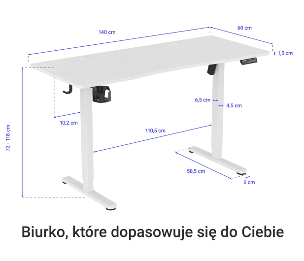 Silver Monkey ED-140 Essential Białe - 1337779 - zdjęcie 4