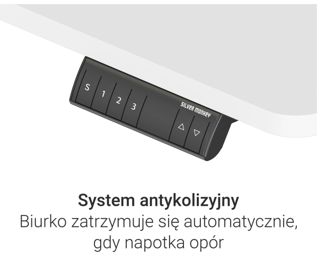 Silver Monkey Biurko elektryczne ECD-300 white - 1258048 - zdjęcie 6