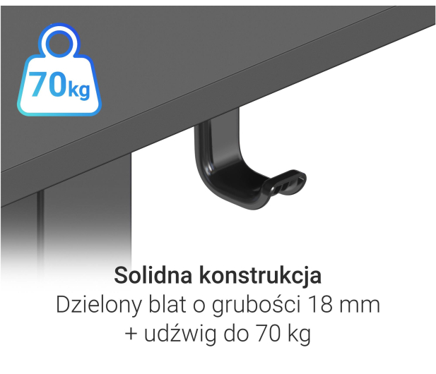 Silver Monkey Biurko elektryczne ECD-300 black - 1258051 - zdjęcie 7