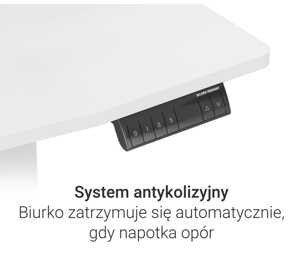 Silver Monkey Biurko elektryczne ED-140 white - 1162663 - zdjęcie 5