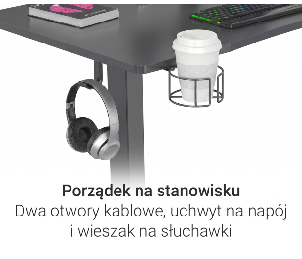 Silver Monkey Biurko elektryczne ED-120 black - 1162803 - zdjęcie 7