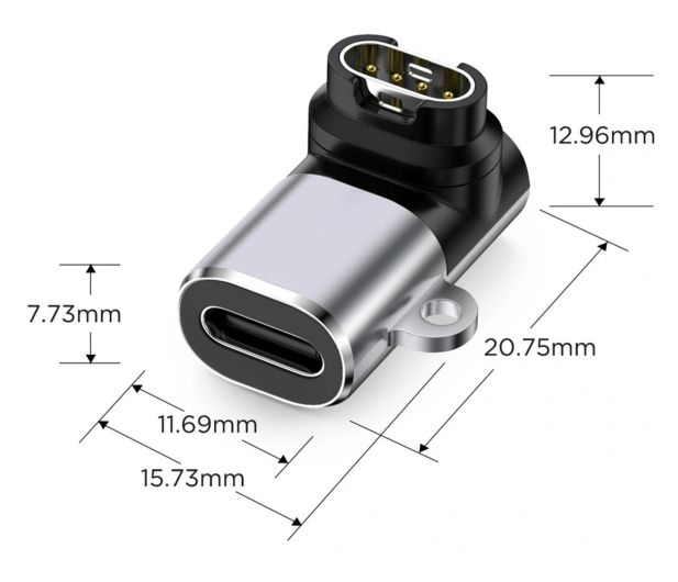 Tech-Protect ULTRABOOST ADAPTER TYPE-C TO GARMIN WATCH GREY - 1600754 - zdjęcie 2