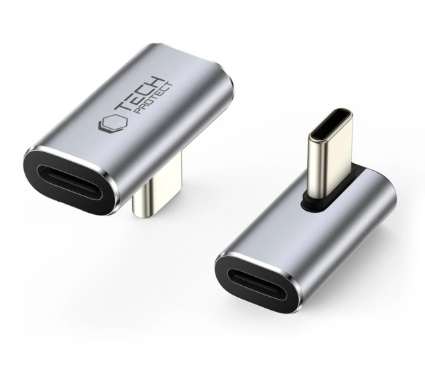 Tech-Protect ULTRABOOST AA03 ANGLE ADAPTER TYPE-C GREY - 1600757 - zdjęcie