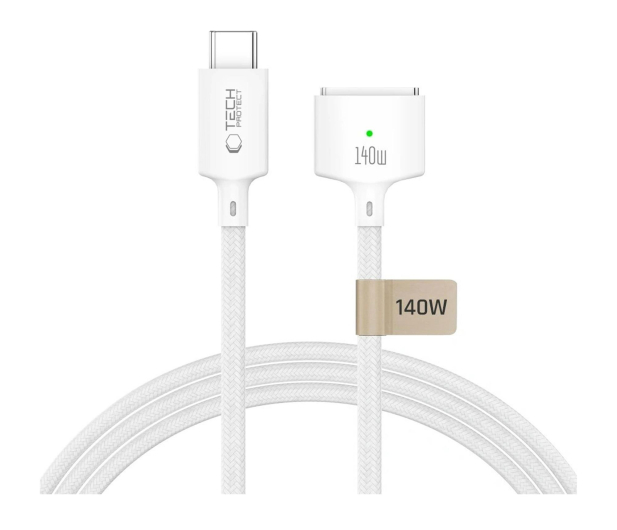 Tech-Protect ULTRABOOST MACBOOK CABLE USB-C TO MAGSAFE 3 140W 2M WHITE - 1600750 - zdjęcie
