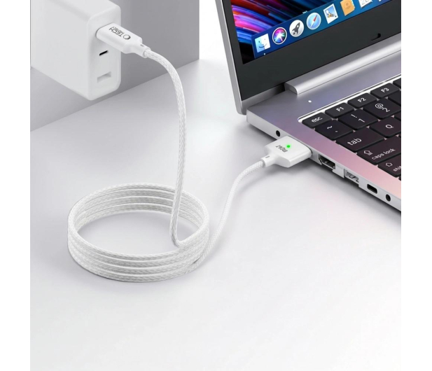 Tech-Protect ULTRABOOST MACBOOK CABLE USB-C TO MAGSAFE 3 140W 2M WHITE - 1600750 - zdjęcie 3