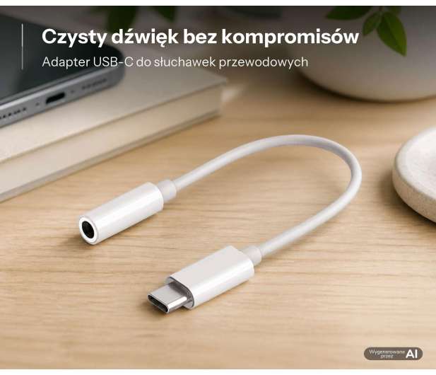 Hollyland USB-C to 3.5mm Headphone Jack Adapter - 1583872 - zdjęcie 2