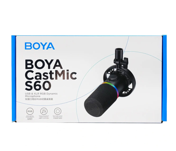 Boya Mikrofon dynamiczny gamingowy CastMic S60 przewodowy USB XL - 1583887 - zdjęcie 10