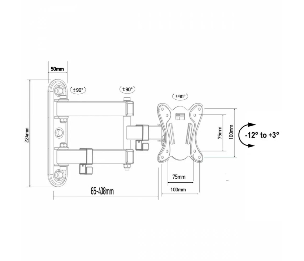 Maclean Uchwyt do TV/monitora 13-32 cale 30kg MC-417 - 1584184 - zdjęcie 4
