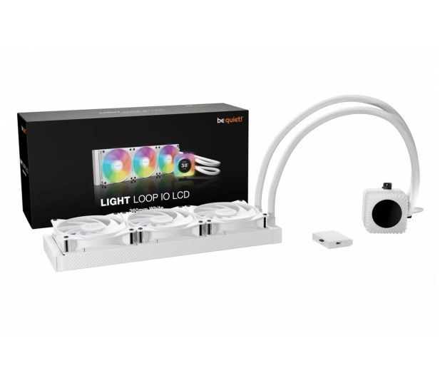 be quiet! Light Loop IO LCD 360mm White 3x120mm - 1585725 - zdjęcie 4