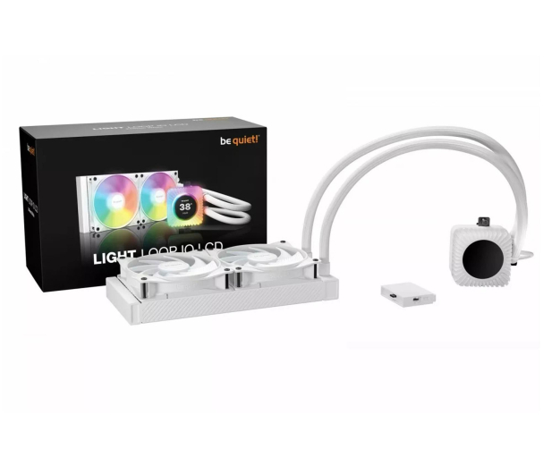 be quiet! Light Loop IO LCD 240mm White 2x120mm - 1585727 - zdjęcie 4