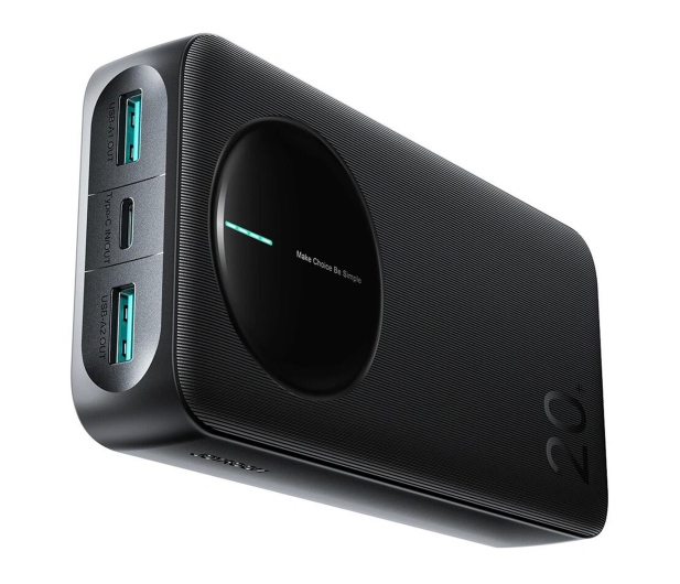 JoyRoom Powerbank 20000mAh z wyświetlaczem 2x USB-A 1x USB-C - 1586232 - zdjęcie 4