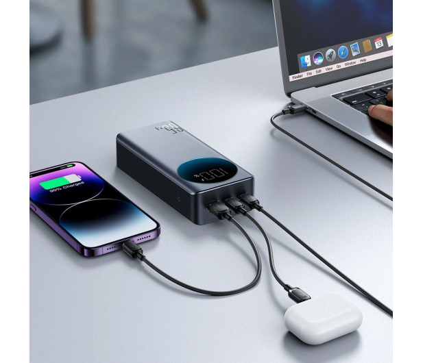 JoyRoom Powerbank 30000mAh 65W z wyświetlaczem 2x USB-C 1x USB-A - 1586227 - zdjęcie 5
