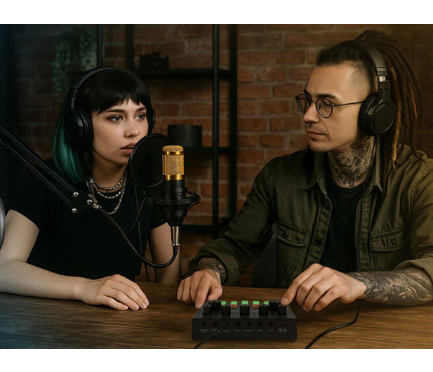 MusicMate Zestaw do streamingu i karaoke MM-SD150 LiveMix - 1588475 - zdjęcie 11