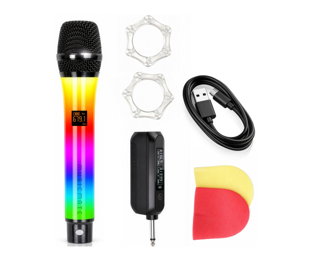 MusicMate Mikrofon bezprzewodowy MM-300S ColorVoice - 1588510 - zdjęcie 5