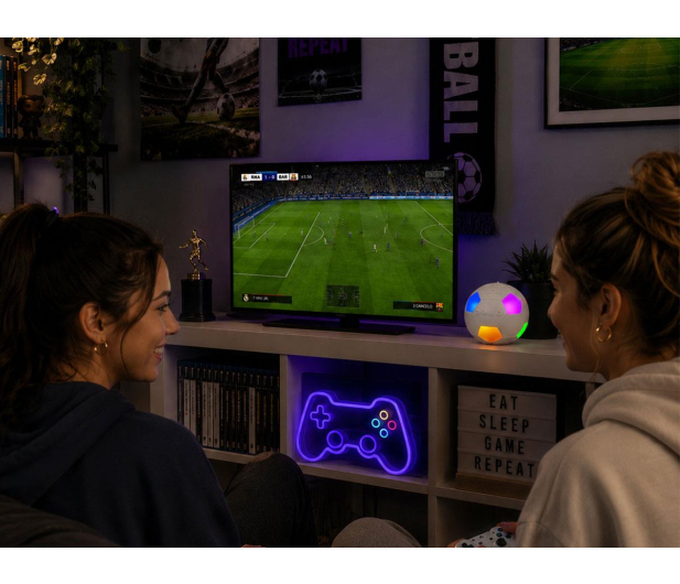 MusicMate Głośnik Bluetooth MM-SB40-W FootballWave LED - 1588291 - zdjęcie 7