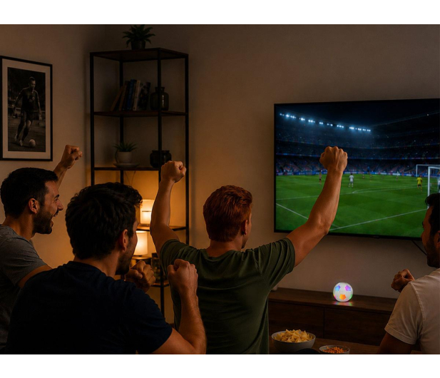 MusicMate Głośnik Bluetooth MM-SB40-W FootballWave LED - 1588291 - zdjęcie 8