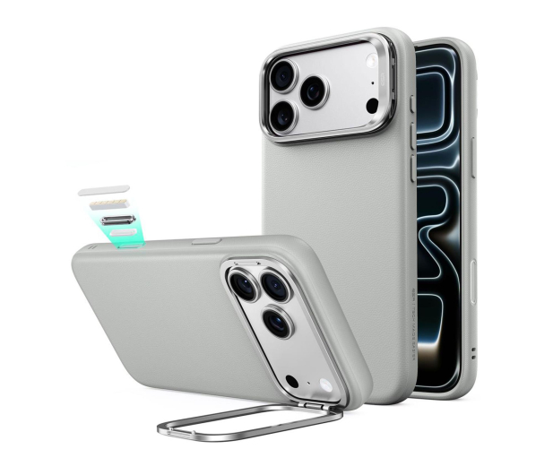 ESR Leather Kickstand Magsafe Do Iphone 17 Pro / 18 Pro - 1586868 - zdjęcie