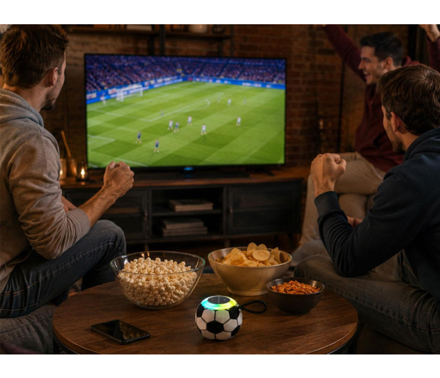 MusicMate Głośnik Bluetooth MM-SB30-B FootballBeat LED - 1588477 - zdjęcie 7