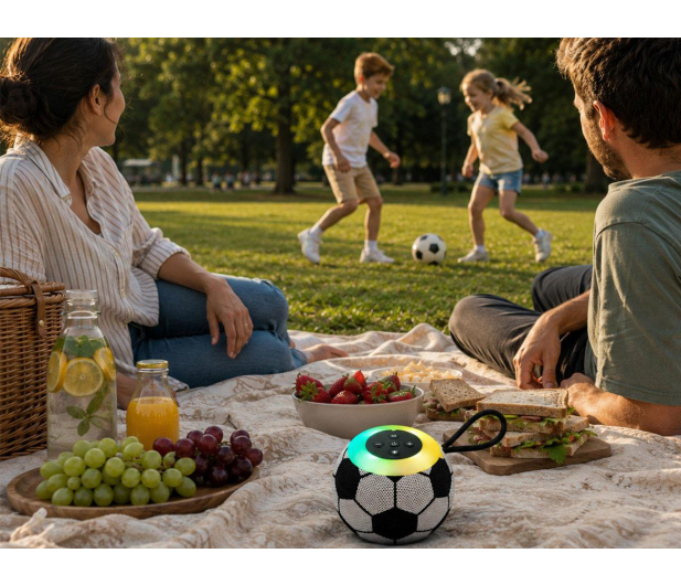 MusicMate Głośnik Bluetooth MM-SB30-B FootballBeat LED - 1588477 - zdjęcie 11
