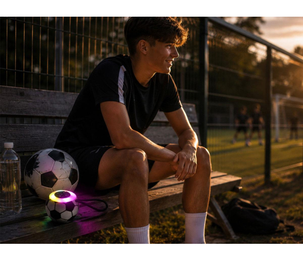 MusicMate Głośnik Bluetooth MM-SB30-B FootballBeat LED - 1588477 - zdjęcie 12