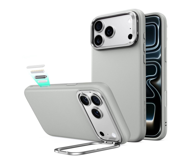 ESR Leather Kickstand Magsafe Do Iphone 17 Pro Max / 18 Pro Max - 1586872 - zdjęcie