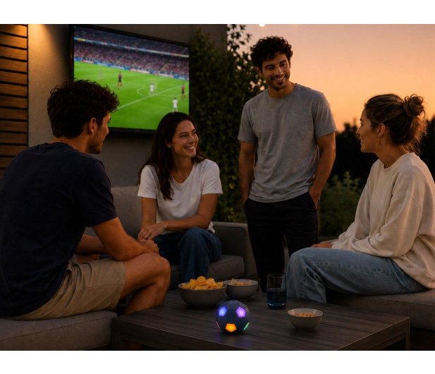 MusicMate Głośnik Bluetooth MM-SB40-N FootballWave LED - 1588479 - zdjęcie 6
