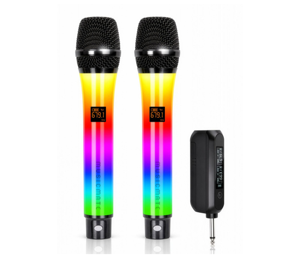 MusicMate Mikrofon bezprzewodowy zestaw MM-300 ColorVoice Duo - 1588511 - zdjęcie