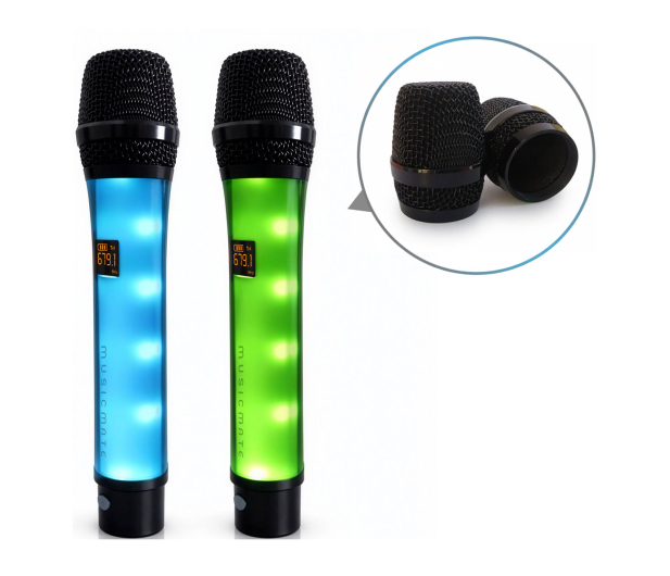 MusicMate Mikrofon bezprzewodowy zestaw MM-300 ColorVoice Duo - 1588511 - zdjęcie 3