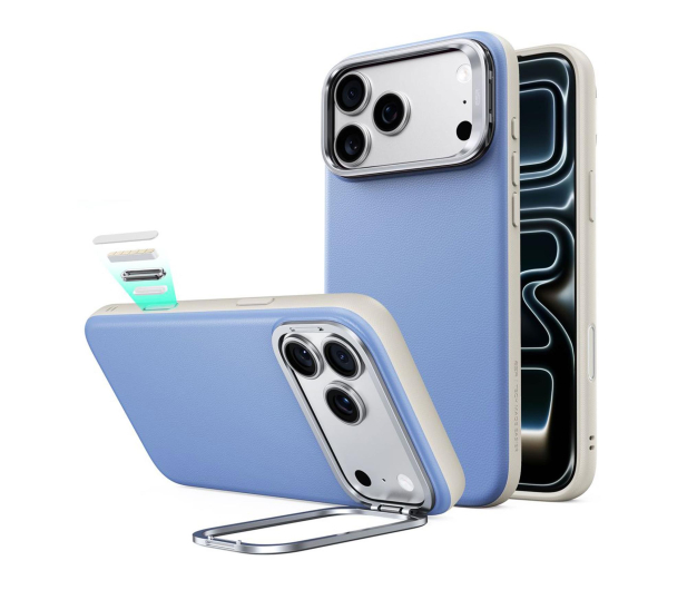 ESR Leather Kickstand Magsafe Do Iphone 17 Pro / 18 Pro - 1586869 - zdjęcie