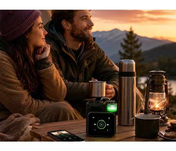 MusicMate Głośnik Bluetooth MM-SB50-B SurviWave Titan LED - 1588292 - zdjęcie 9