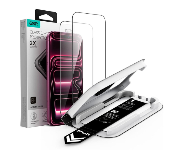 ESR Szkło Hartowane Ultrafit Classic Tempered Glass 2-Pack Do Ip - 1586920 - zdjęcie